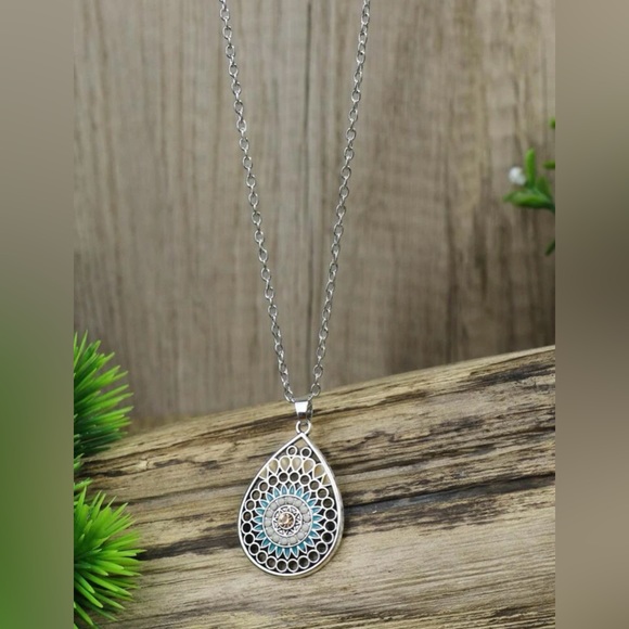 3Pc Boho Earring & Necklace Set NWT - Picture 4 of 7